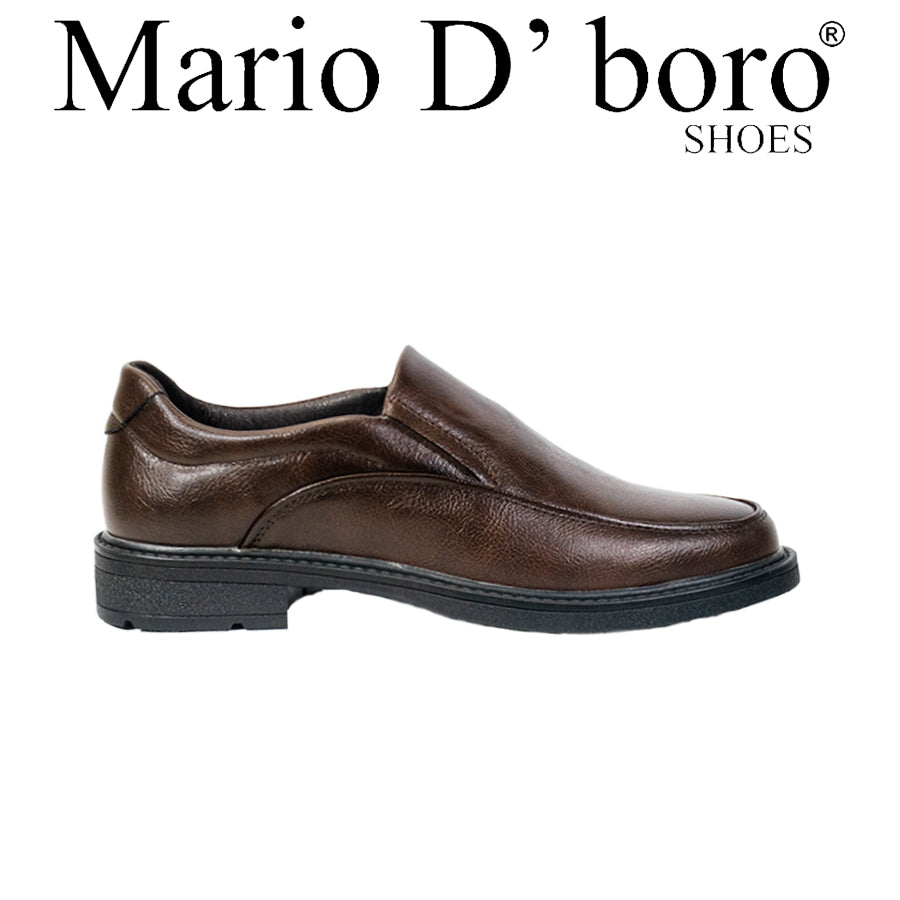 Mario D' Boro Men's Formal Slip On MY 25712 Black/Dark Brown C66