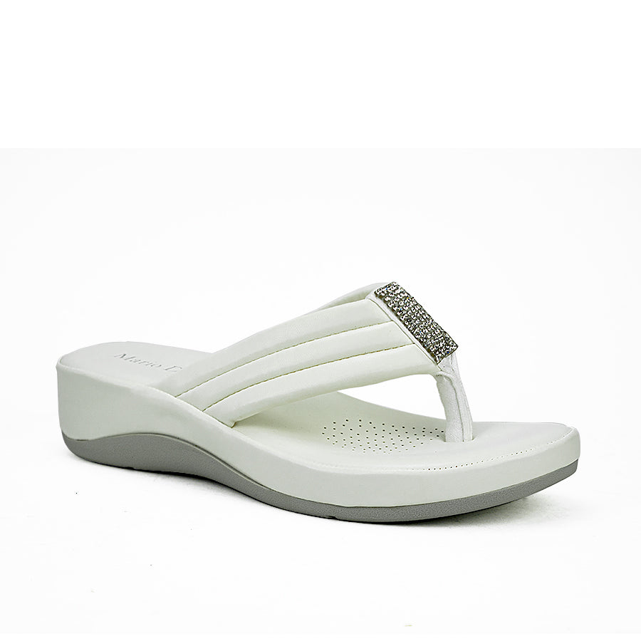 Mario D' Boro Women Flat Sandals Lv 22134 Black/White