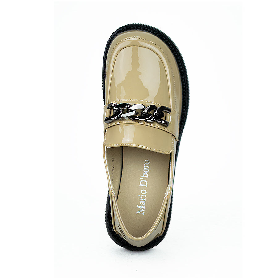 Mario D' Boro Women's Korean Flat Shoes Lv A600-19a Black/Beige