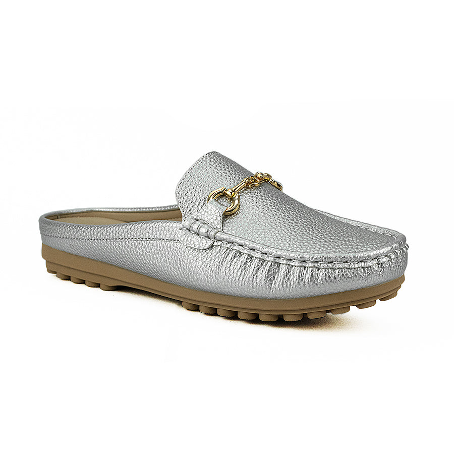 Mario D' Boro Women's Mules Lw 26097 Black/Silver C46