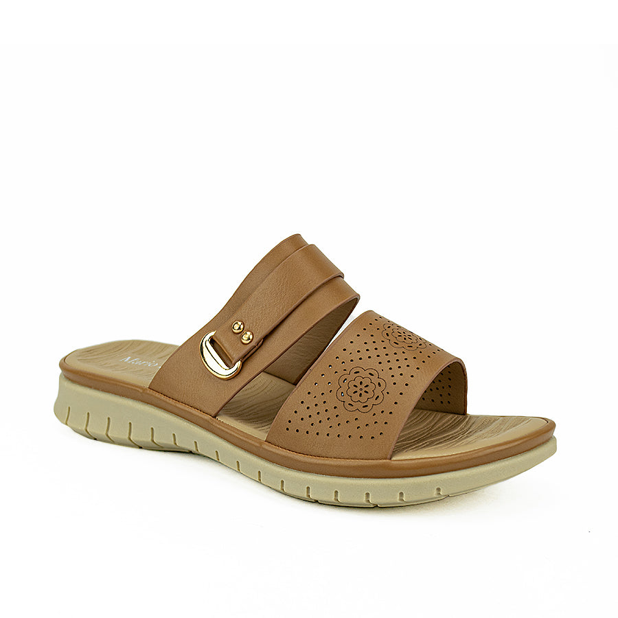 Mario D' Boro Women's Sandals Lv 019 Beige/Brown