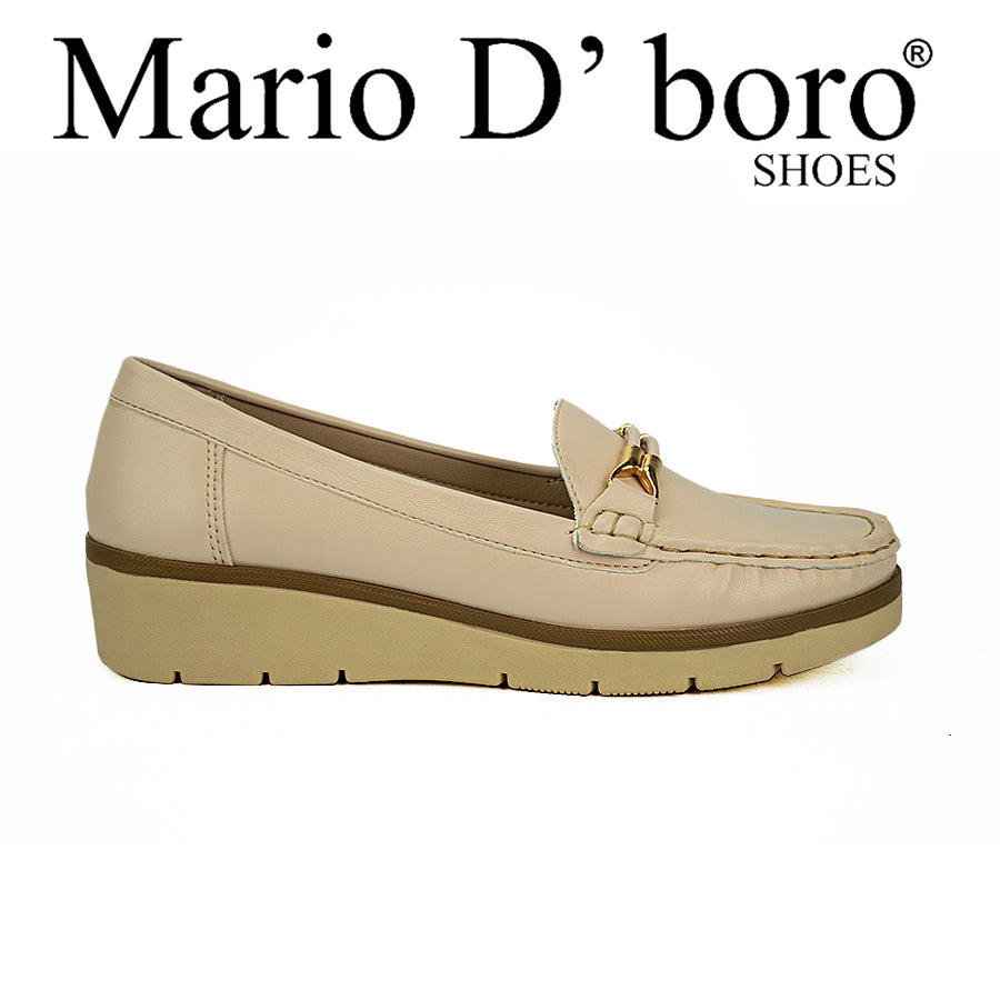 Mario D' Boro Women's Flat Shoes Lw 23301 Black/Off White