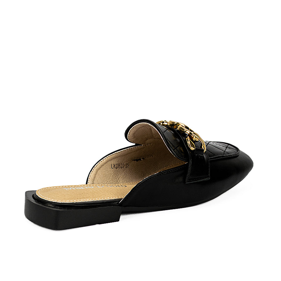 Mario D' Boro Women's Mules Sandals Lw 23620 Black