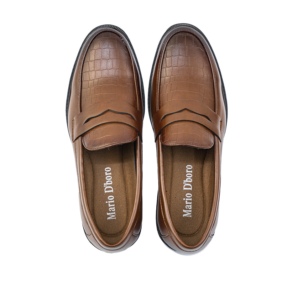 Men's Formal Slip On my 26069 BLACK / DARK BROWN