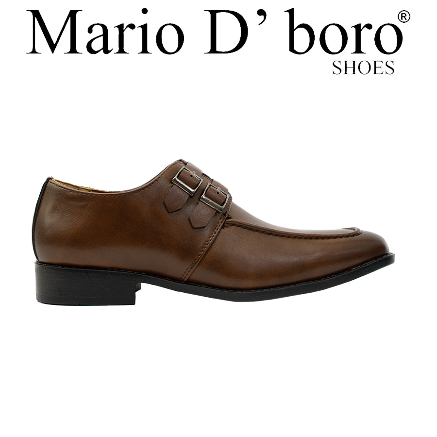 Mario D' Boro Men's Formal Slip On MY 26040 Black/Dark Brown C69