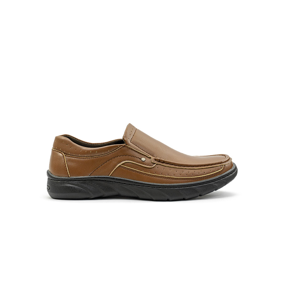 Mario D' Boro Men's Formal Slip On MY 26274 - Black / VDark Brown C81 All Seasons Comfortable Shoes