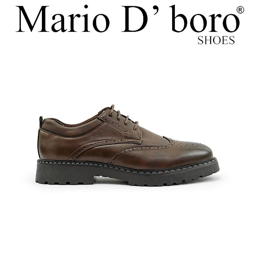 Mario D' boro Men's Formal with Lace MY 26536 - Black / Dark Brown C85