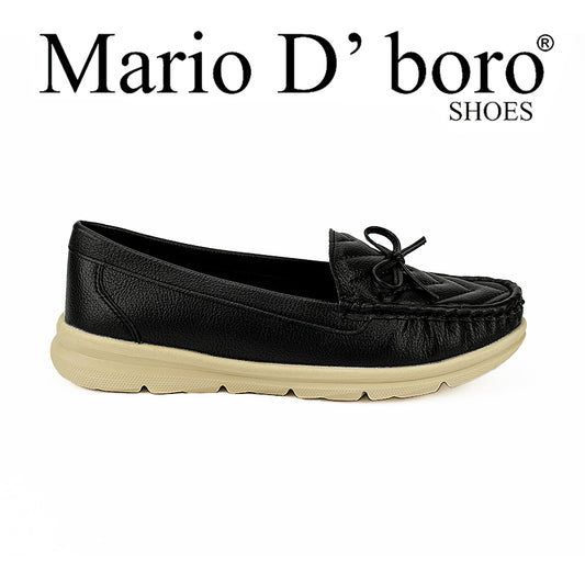 Mario D' Boro Women's Flat Lv 017 Black/Taupe