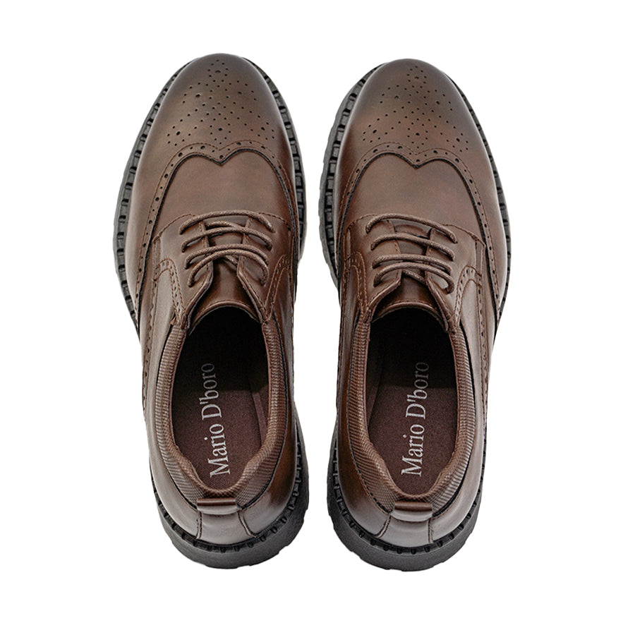 Mario D' boro Men's Formal with Lace MY 26536 - Black / Dark Brown C85