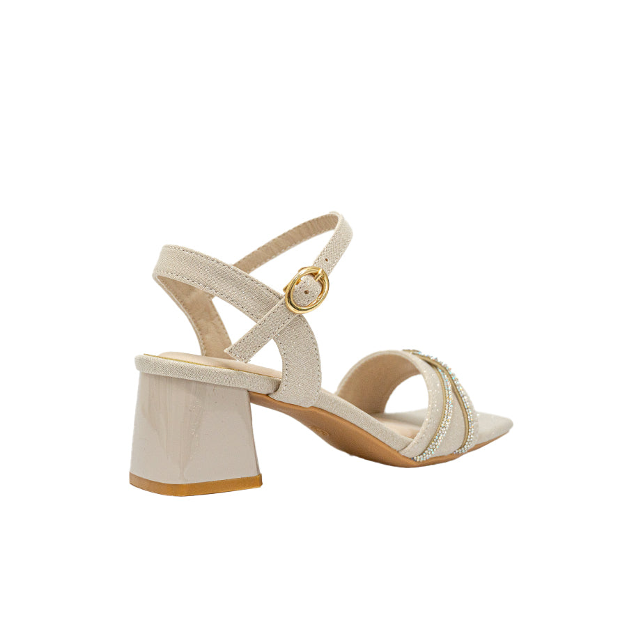 Mario D' Boro Women's Evening Sandals LY 28007 Gold/Silver C68