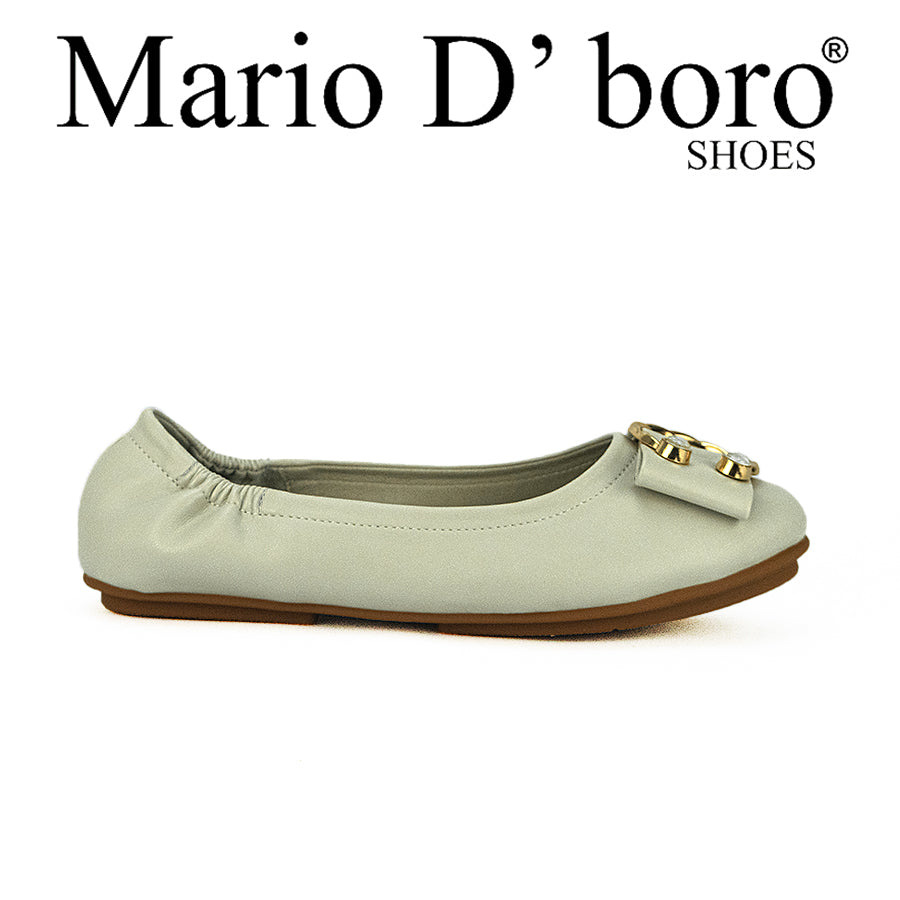 Mario D' Boro Women's Flats LW 23835 Black/Bone