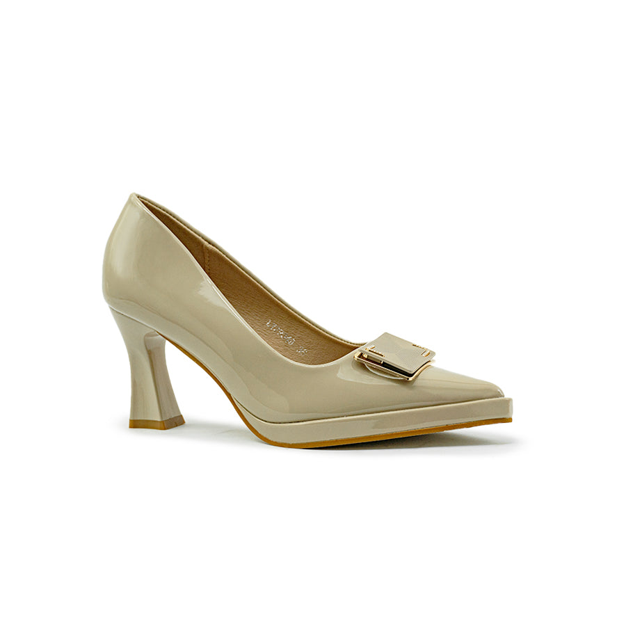 Mario D' boro Women's Office Pumps LY 29349 - Black / Taupe C83