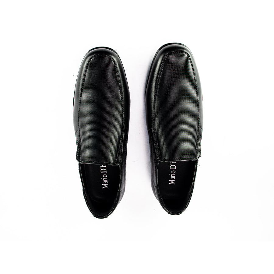 Mario D' Boro Men's Formal Slip ON MX 24701 Black C50