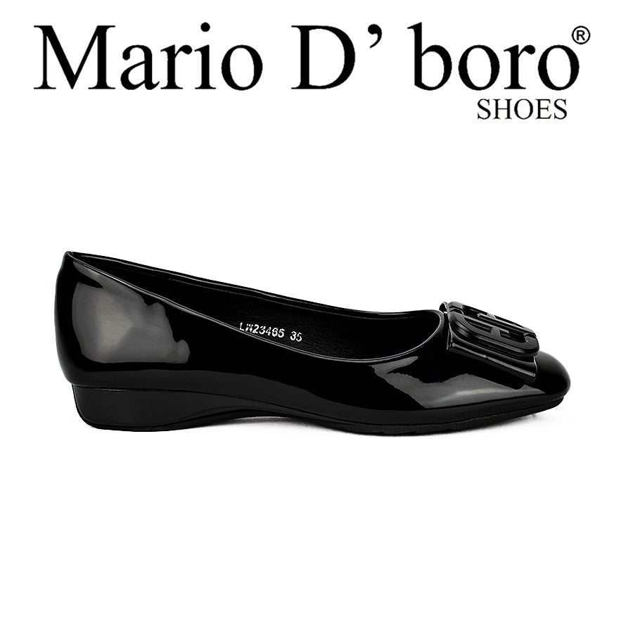 Mario D' Boro Women's Flat Shoes Lw 23465 Black/Maroon