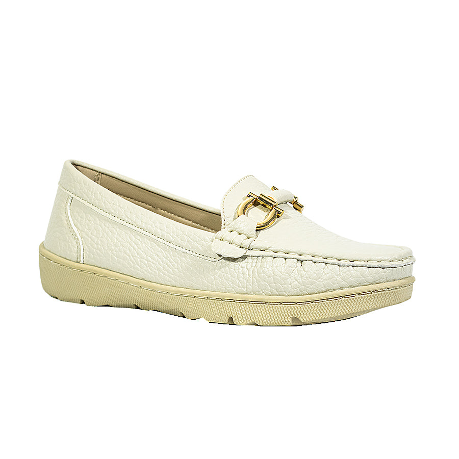 Mario D' Boro Women's Loafers LY 27812 Black/Bone C65