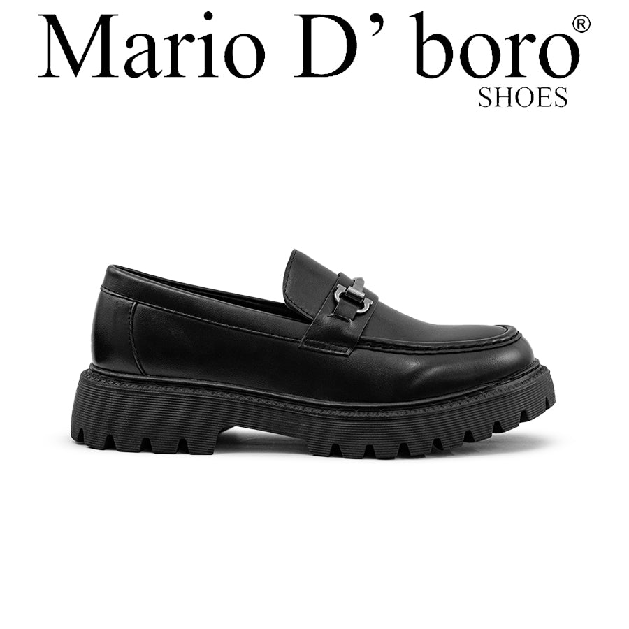Mario D' boro Men's Formal Slip On MY 25888 - Black / Brown C82