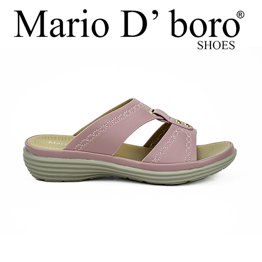 Mario D' Boro Women's Sandals Lv 22022 Off-White/Old Rose