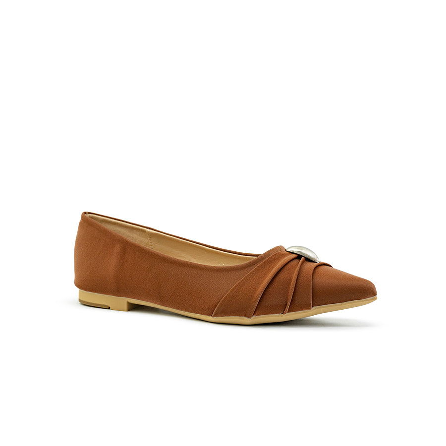Mario D' boro Women's Ballet Flats LY 29434 - Black / Brown C86
