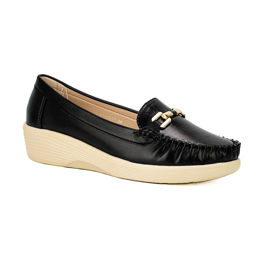Mario D' Boro Women's Flat Shoes Lw 23920 Black/Bone C29