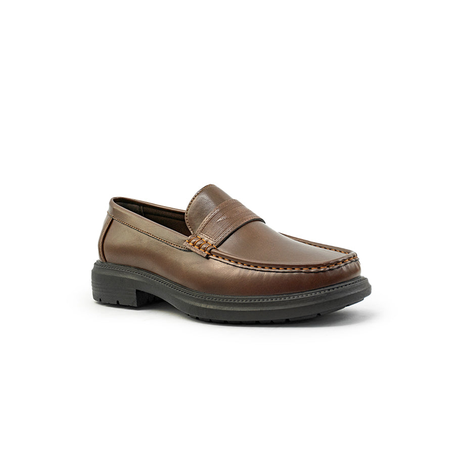 Mario D' boro Men's Formal Slip On MY 26389 - Black / Dark Brown C85
