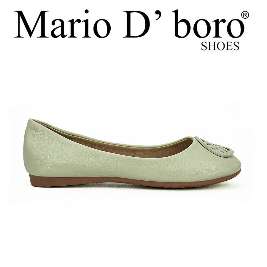 Mario D' Boro Women's Flat Shoes Lv 22686 Black/Beige