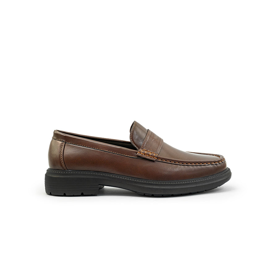 Mario D' boro Men's Formal Slip On MY 26389 - Black / Dark Brown C85
