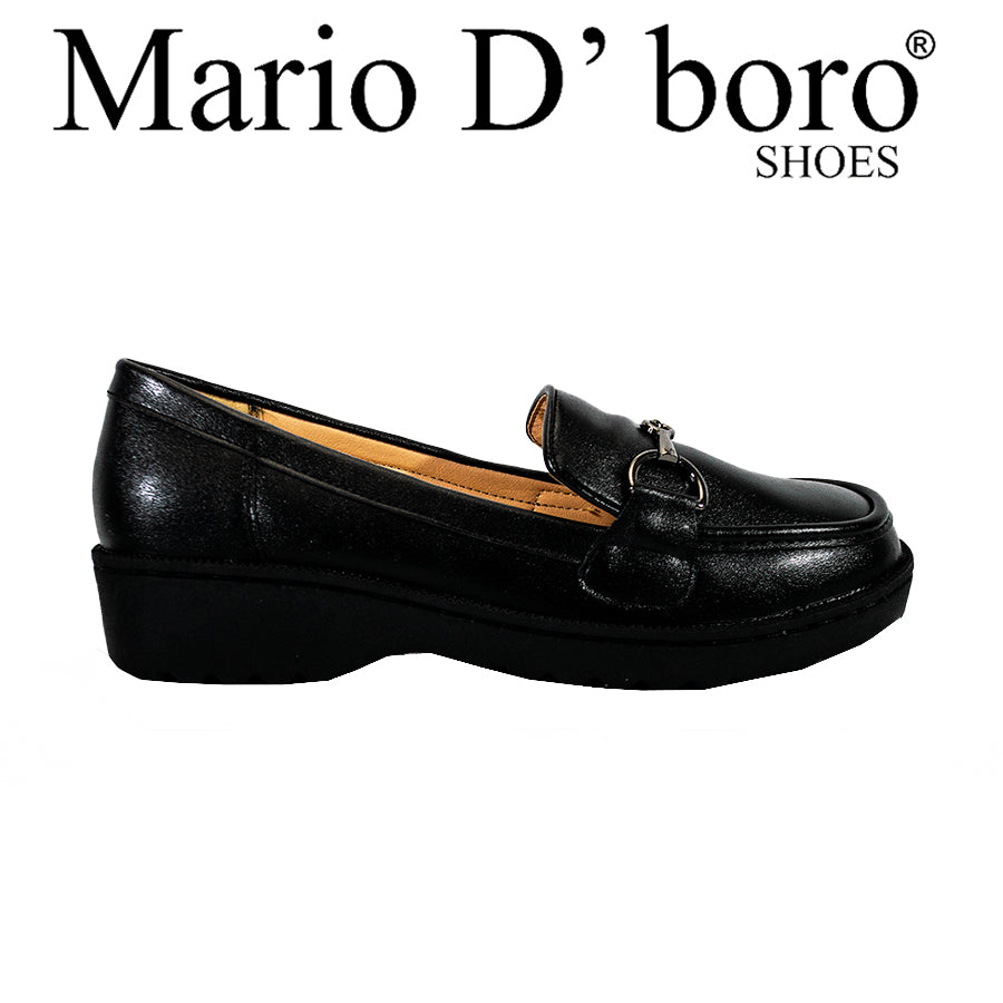 Mario D' Boro Women's SSHS Flats LX 27687 Black C58