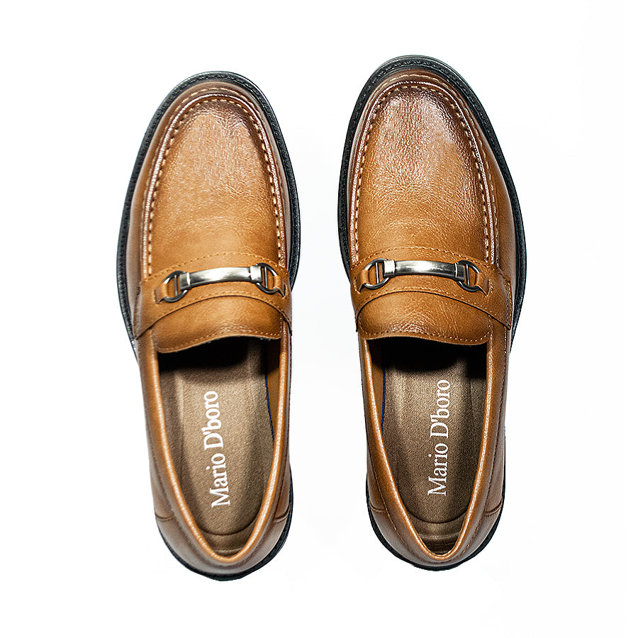 Mario D' Boro Men's Formal Slip On MY 25711 Black/Tan C64