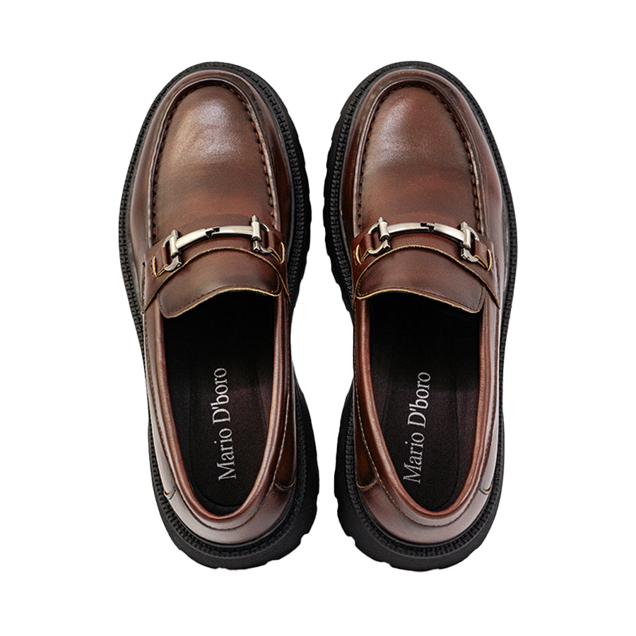 Mario D' boro Men's Formal Slip On MY 25888 - Black / Brown C82
