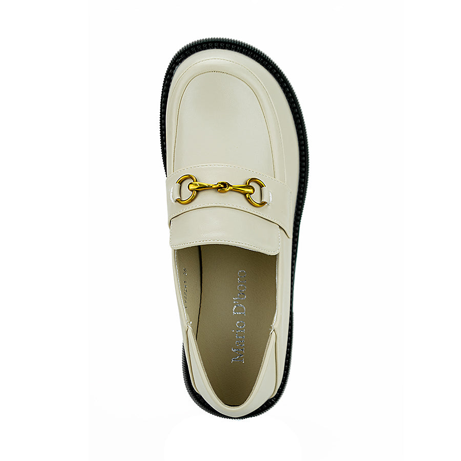 Mario D' Boro Women's Flat Lv 22241 Black/Beige