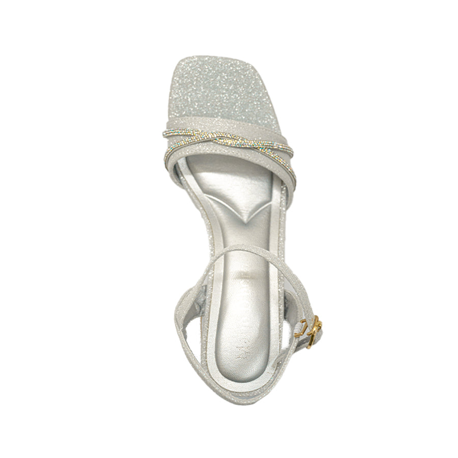 Mario D' Boro Women's Evening Sandals LY 28007 Gold/Silver C68