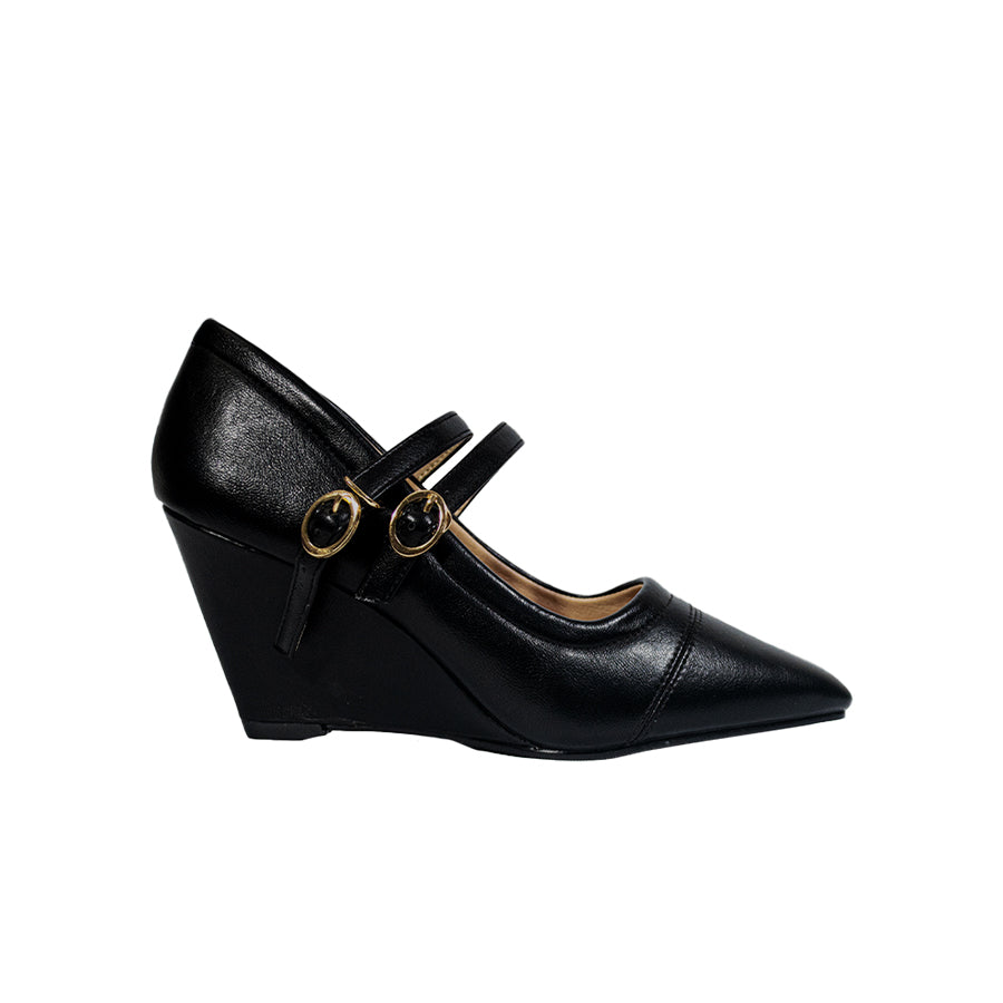 Mario D' Boro Women's Wedge Sandals LY 28298 Black C67