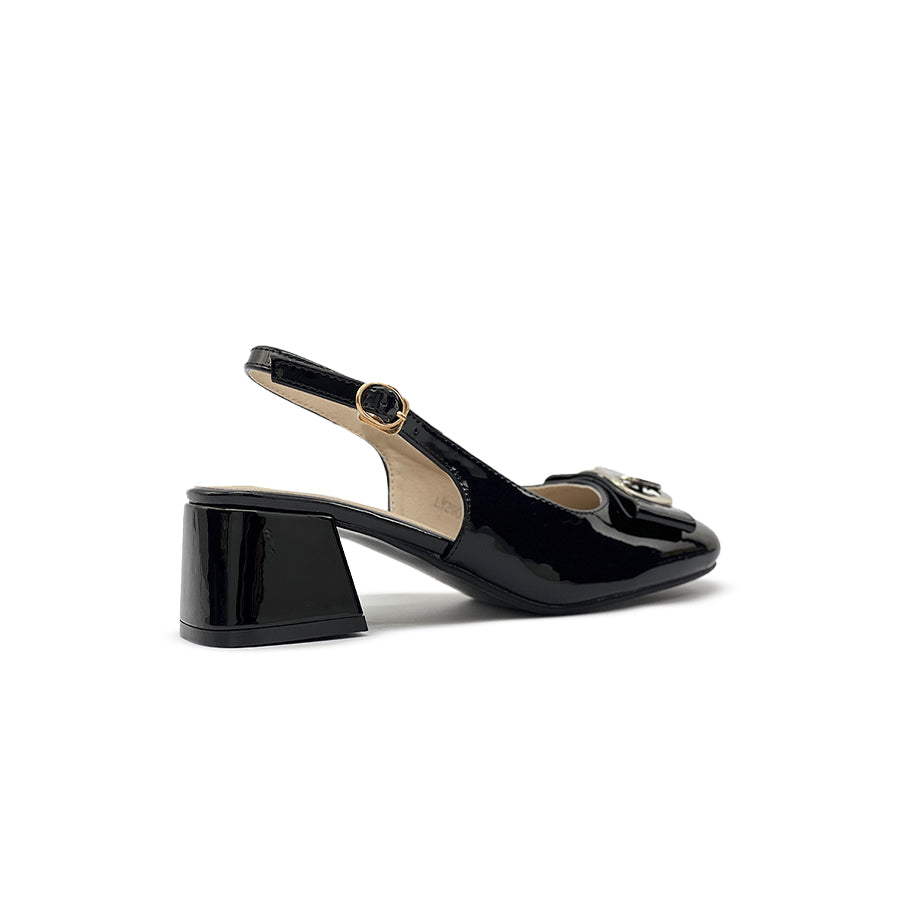 Women's Heeled Sandals LY 29053 Black/Taupe C76