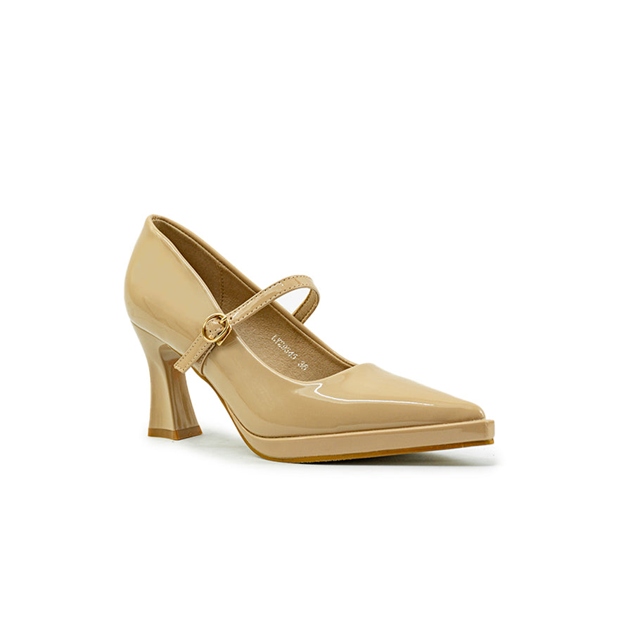 Mario D' Boro Women's Office Pumps LY 29345 - Beige / Black C83