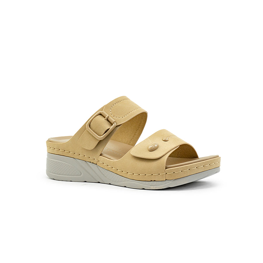Mario D' boro Women's Flat Sandals LY 28551 - Beige / Bone C86