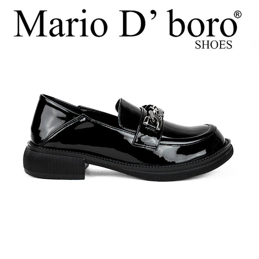 Mario D' Boro Women's Korean Flat Shoes Lv A600-19a Black/Beige