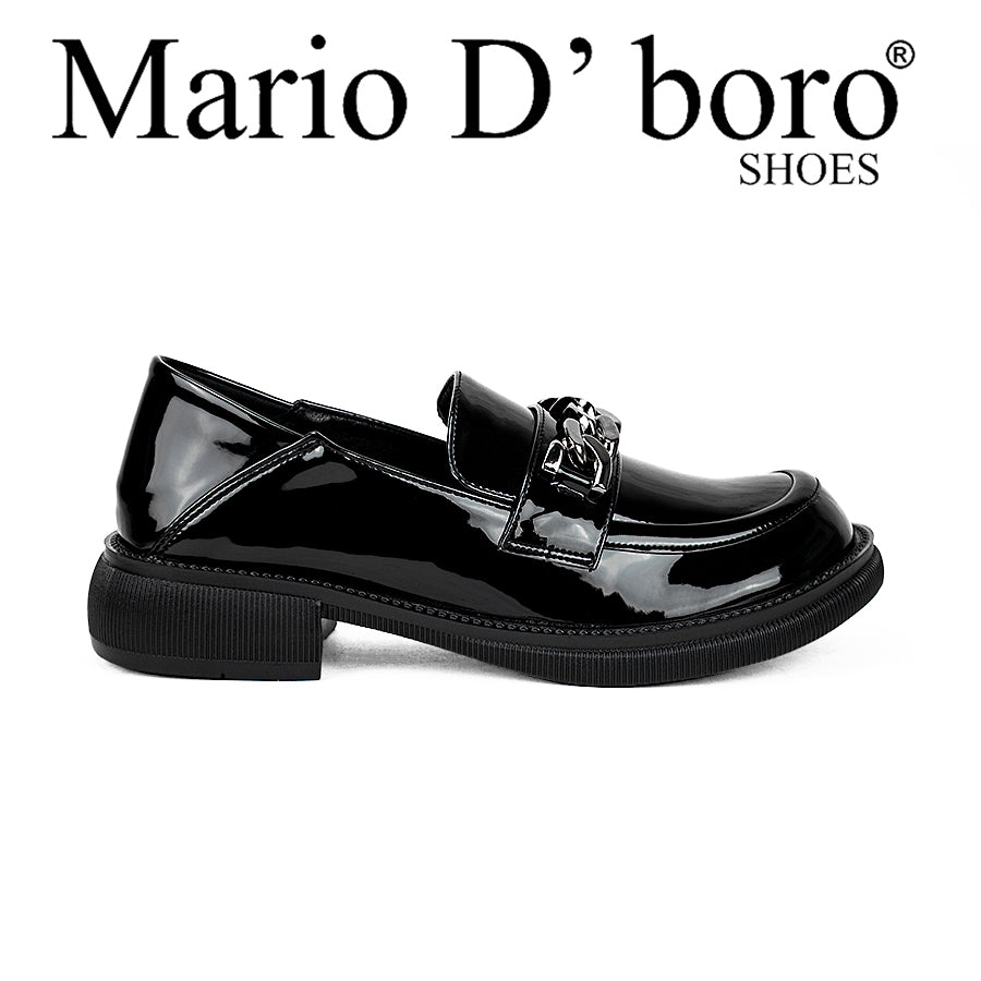 Mario D' Boro Women's Korean Flat Shoes Lv A600-19a Black/Beige