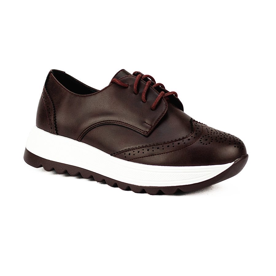 Mario D' Boro Women's Oxford Lw 26018 Mahogany/Tan C46