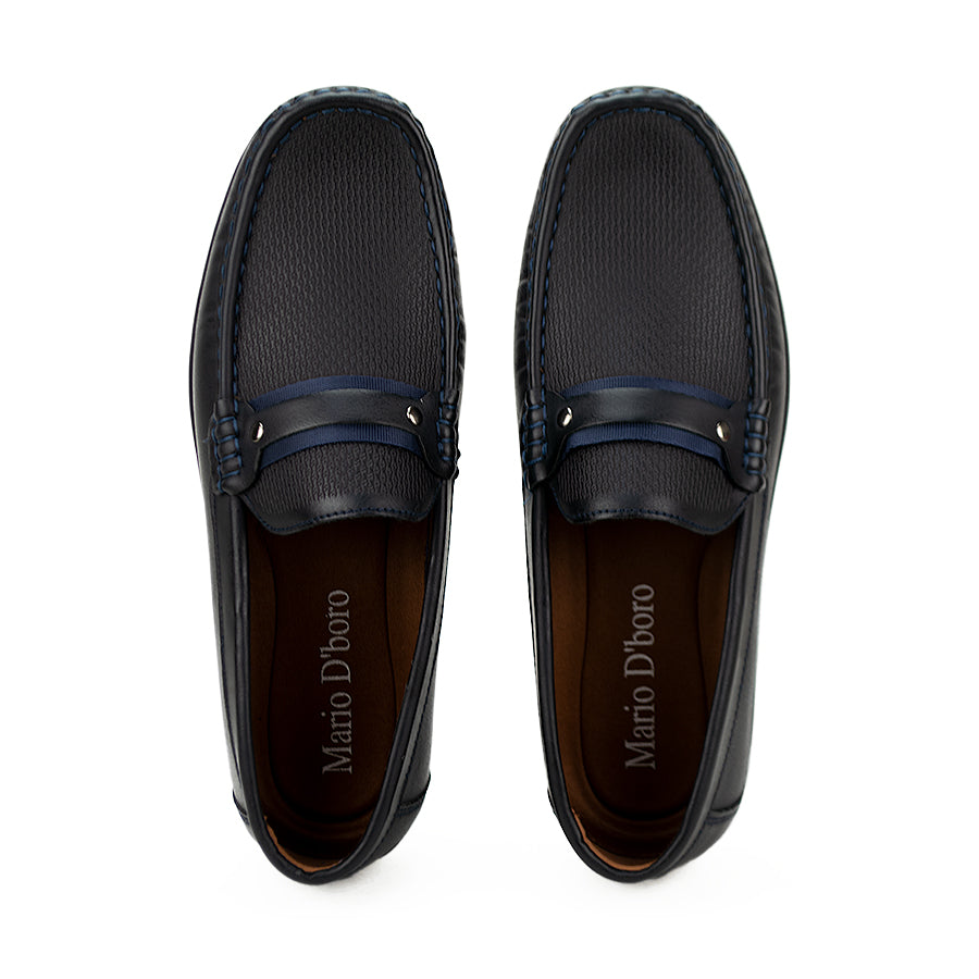 Mario D' Boro Men's Casual Shoes Mv 22173 Navy Blue/Tan