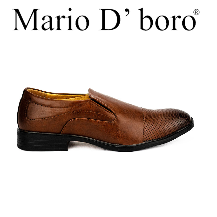 Mario D' Boro Men's Formal Slip On Mw 24274 Black/Brown C43