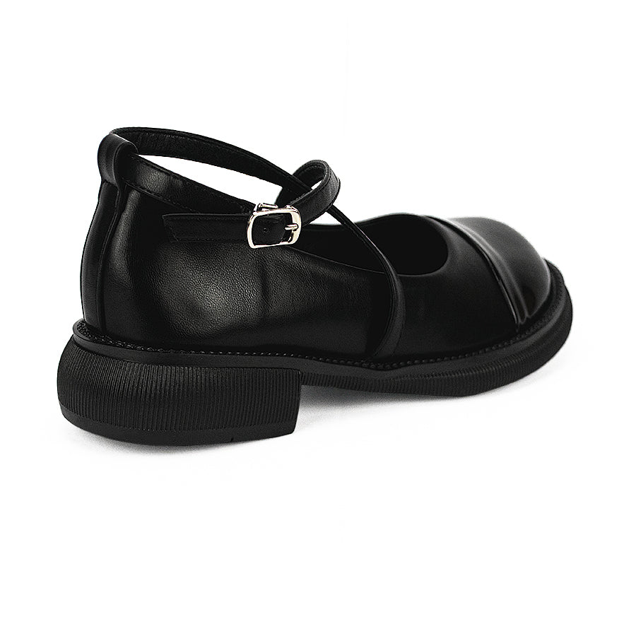 Mario D' Boro Women's Korean Flat Shoes LW 23755 Black/Beige C41