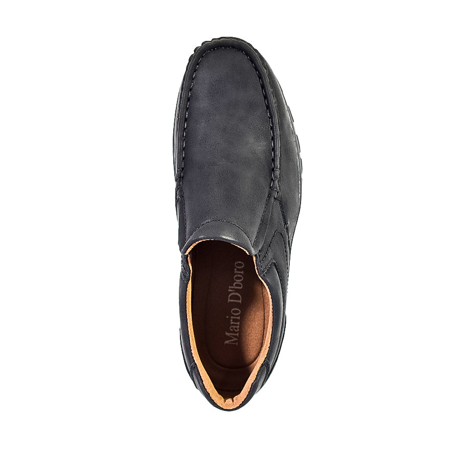 Mario D' Boro Men's Formal Slip On MX 25395 Black/Dark Brown C57