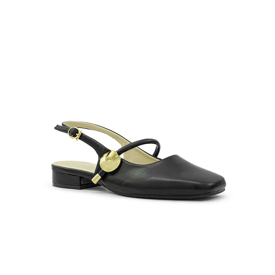 Mario D' boro Women's Flat Sandals LY 29052 Black / Bone C79