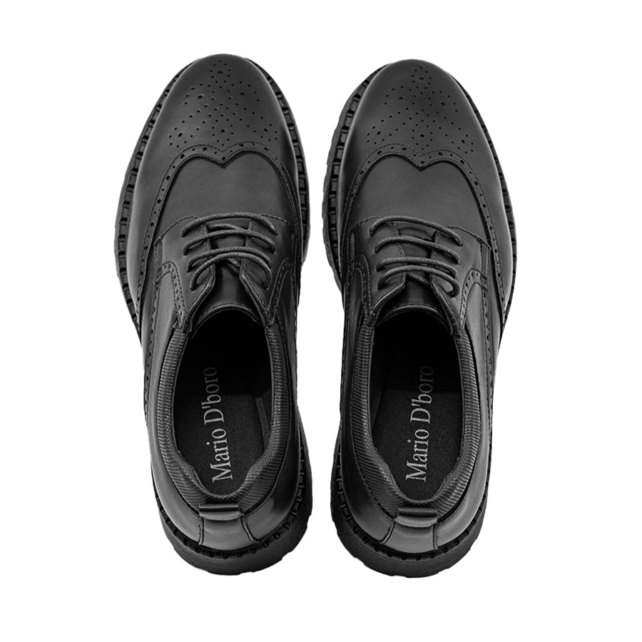 Mario D' boro Men's Formal with Lace MY 26536 - Black / Dark Brown C85
