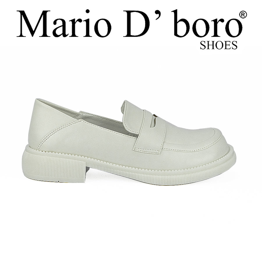 Mario D' Boro Women's Korean Flat Shoes Lv 22242 Black/White