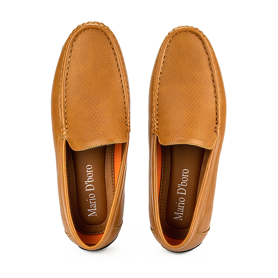 Mario D' Boro Men's Casual Loafers Mw 23976 Black/Tan C45