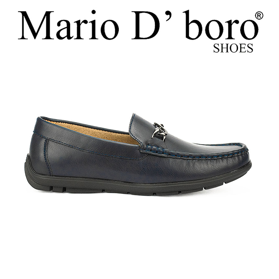Mario D' Boro Men's Casual Loafers Mw 23564 Black/Navy Blue C42