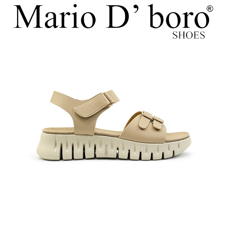 Mario D' Boro Women's Flat Sandals LY 29124 - Brown / Taupe C86