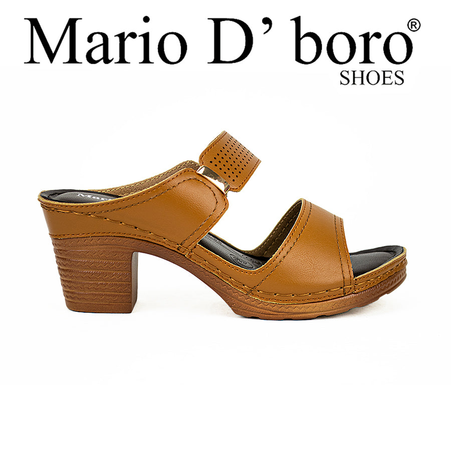 Mario D' Boro Women's Sandals Lv 22404 Black/Tan