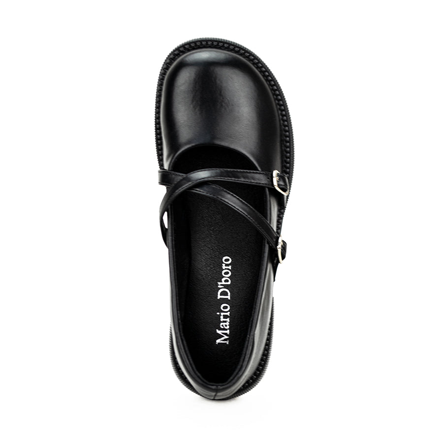 Mario D' Boro Women's Korean Flats  Shoes Lw A600-41A Black